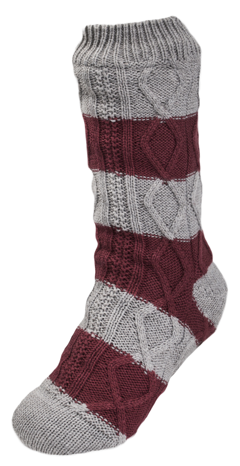 Mens Cosy Slipper Socks Warm Lined Knitted Bed Socks Booties Xmas Gift